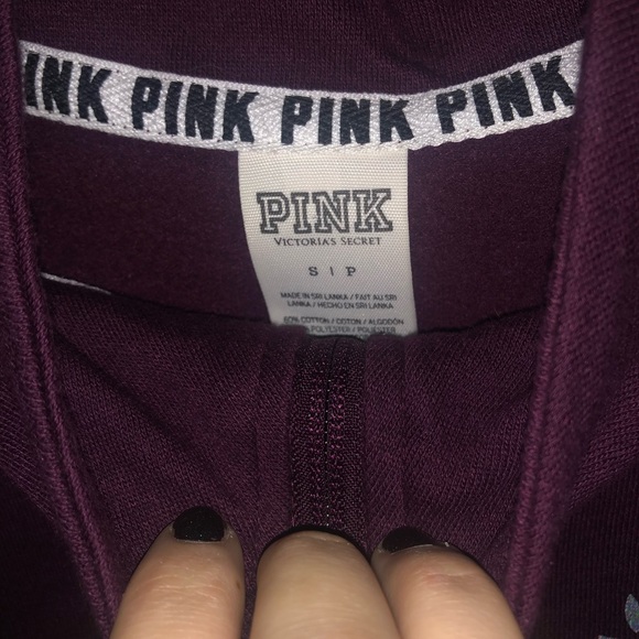 Pink varsity quarter zip small - Picture 2 of 3